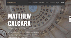 Desktop Screenshot of matthewcalcara.com