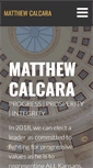 Mobile Screenshot of matthewcalcara.com